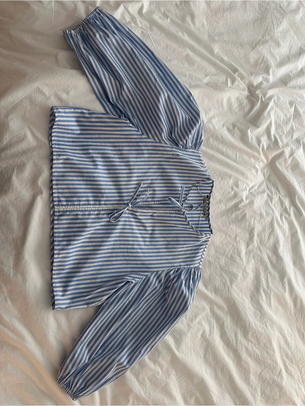 Zara Cotton Tie-Front Blouse - Picture 1 of 8